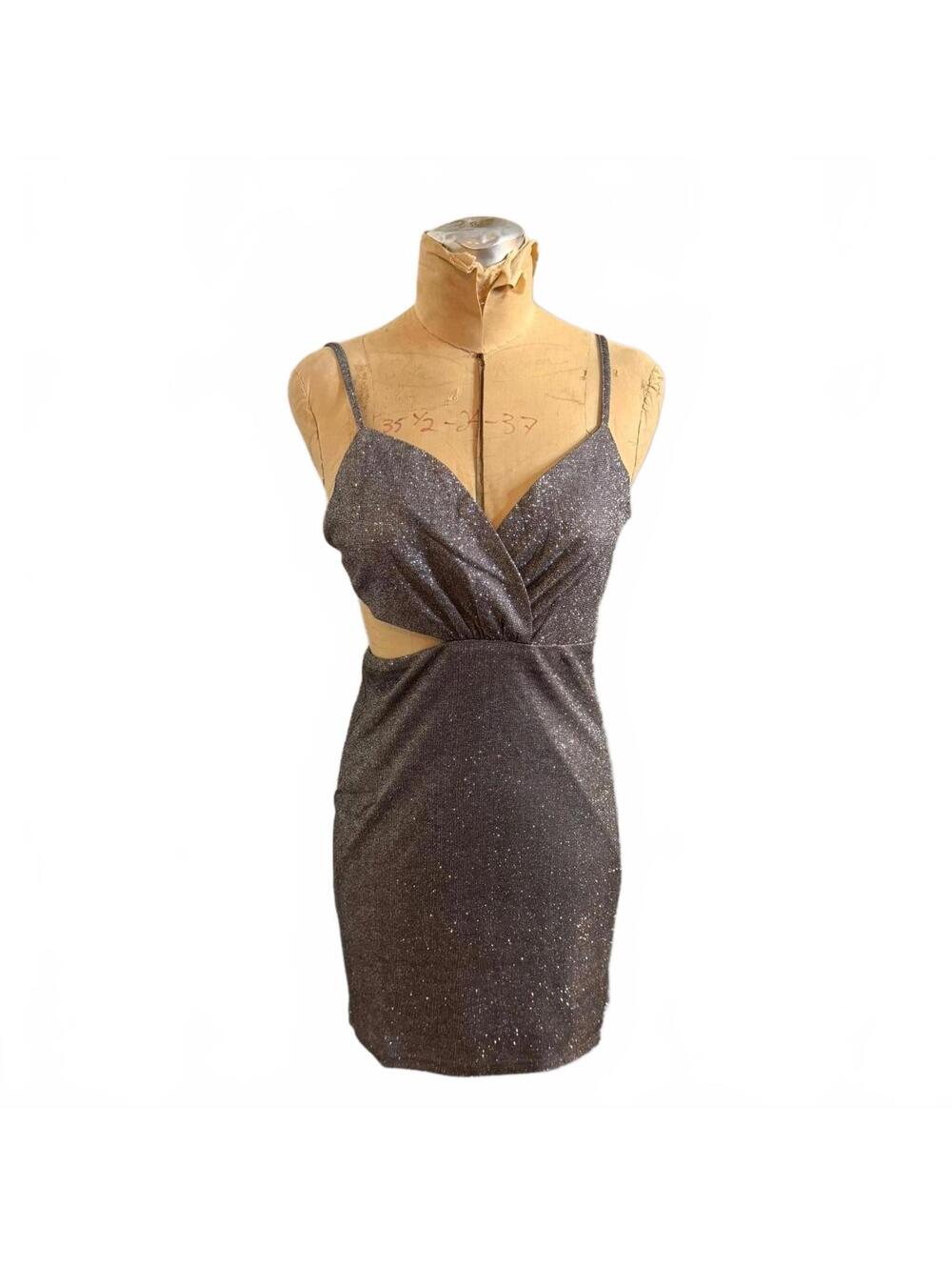 Lulus Sparkle Cutout Bodycon Mini Dress